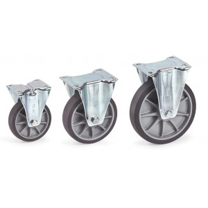 https://www.techni-contact.site/ressources/images/produits/merchandising/roue-fixe-a-bandage-tpe-31341141-1.jpg - Armature en tôle d'acier galvanisée - Diamètre : Ø 125, 160 ou 200 mm - Roue à bandage TPE