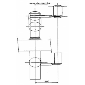 Rouleau auto centreur - Se montent avec les supports SAN – Angle = 20 ou 30°