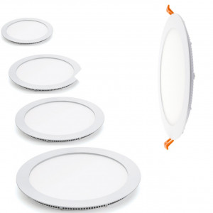 Round panel blanc Led - Angle de diffusion : 120°