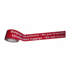 https://www.techni-contact.site/ressources/images/produits/merchandising/rubalise-bagage-abandonne-ne-pas-franchir-71489144-1.jpg - Polyéthylène - Largeur : 75 mm - Longueur : 250 m - Message : Bagage abandonné - Ne pas franchir
