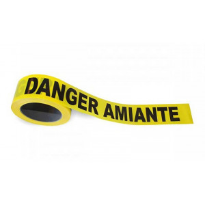 https://www.techni-contact.site/ressources/images/produits/merchandising/rubalise-danger-amiante-25581214-1.jpg - Polyéthylène - Largeur : 50 ou 75 mm - Longueur : 100 ou 250 m - Couleur : Jaune ou blanc