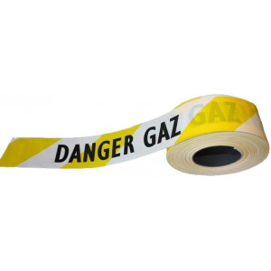https://www.techni-contact.site/ressources/images/produits/merchandising/rubalise-danger-gaz-32234382-1.jpg - Polyéthylène - Largeur : 75 mm - Longueur : 250 m - Message : Danger gaz ou Attention zone gaz