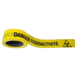 https://www.techni-contact.site/ressources/images/produits/merchandising/rubalise-danger-radioactivite-41743145-1.jpg - Polyéthylène - Largeur : 50 mm - Longueur : 100 m - Message : Danger Radioactivité