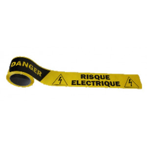 https://www.techni-contact.site/ressources/images/produits/merchandising/rubalise-danger-risque-electrique-37789754-1.jpg - Polyéthylène - Largeur : 75 mm - Longueur : 250 m - Message : Danger Risque électrique