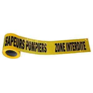 https://www.techni-contact.site/ressources/images/produits/merchandising/rubalise-sapeurs-pompiers-29113491-1.jpg - Polyéthylène - Largeur : 75 mm - Longueur : 250 m - Message : Sapeurs Pompiers Zone interdite