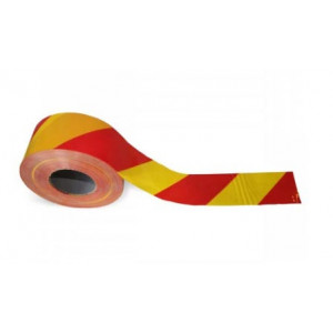 https://www.techni-contact.site/ressources/images/produits/merchandising/ruban-de-signalisation-rouge-et-jaune-33322447-1.jpg - Polyéthylène - Format : 50mm x 100m ou 75mm x 250m - Couleur : Rouge et jaune