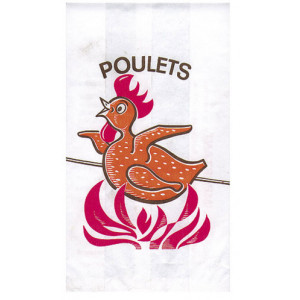 Sac a poulet - Dimensions (L x l x h) : 180 x 70 x 360 mm