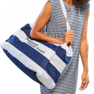 Sac de plage en polyester - Dimensions : 44,5 x 24 x 36 cm - En polyester