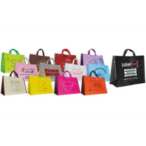 Sac publicitaire polypropylène - 2 formats : 360x200x270mm et 450x180x350mm