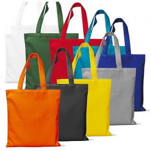 Sac shopping BIO personnalisable - Taille du produit : 38 x 42 cm