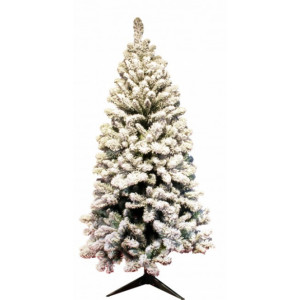 Sapin de Noël floqué 240cm - Hauteur : 1,5 - 1,8 - 2,1 ou 2,4 m - Usage intérieur 