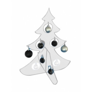 Sapin de noël plexiglas - Hauteur 45 ou 100 cm - Dimensions: Base 36/36 cm