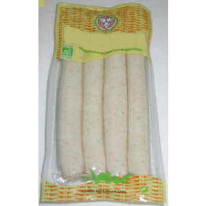 Saucisse de volaille bio - Poids : 250 g