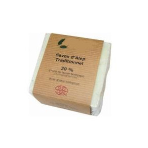 Savon d'Alep bio traditionnel 20 % - 20% d’huile de laurier