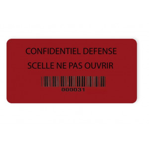 Scellé adhésif anti-fraude personnalisable - Scellé résistant aux températures extrêmes