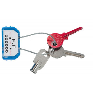 Scellé câble porte clefs - Dimension câble (mm) : 1.5 x 100