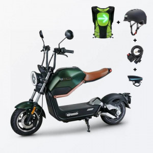 Scooter électrique avec feux avant et arrière - - Vitesse : 45 km/h
- Autonomie : 60 km