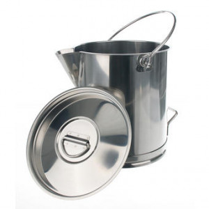 Seau inox gradué - 304 L ou 316 L