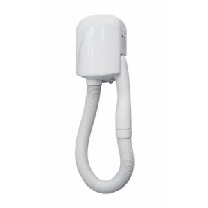 https://www.techni-contact.site/ressources/images/produits/merchandising/seche-cheveux-automatique-avec-tube-pour-hotels-78121416-1.jpg - Capot en ABS blanc - Puissance : 700 W - Thermostat de sécurité inclus