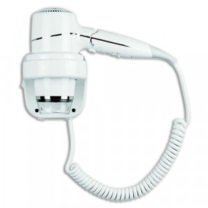 https://www.techni-contact.site/ressources/images/produits/merchandising/seche-cheveux-avec-manche-pliable-et-support-mural-93224252-1.jpg - ABS blanc - Puissance 1650 W - Fixation murale - Poignée pliable