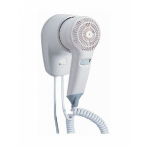 https://www.techni-contact.site/ressources/images/produits/merchandising/seche-cheveux-avec-support-mura-1200-w-14251187-1.jpg - ABS blanc - Puissance : 1200 W - Fixation murale