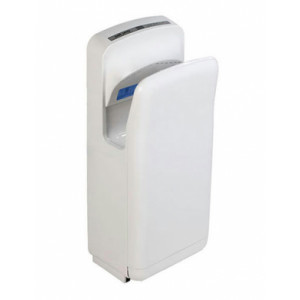 https://www.techni-contact.site/ressources/images/produits/merchandising/seche-mains-a-aire-pulse-47418344-1.jpg - Séchage : 10 à 12 secondes – Puissance : 1900 W - Niveau sonore : 72 dB