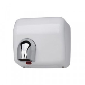 https://www.techni-contact.site/ressources/images/produits/merchandising/seche-mains-en-inox-34676742-1.jpg - Séchage : 15 secondes - Puissance : 2300 W - Niveau sonore à 1m : 75 dB