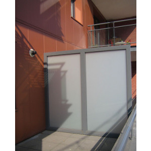 Separation balcon - Encadrement en aluminium – Remplissage au choix