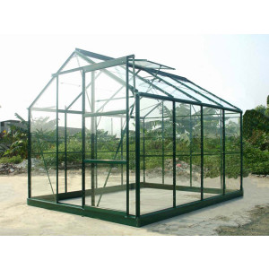 Serre de jardin en verre trempé - Surface :4.65 - 5.77 - 8.88 m²