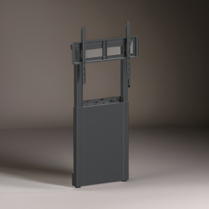 https://www.techni-contact.site/ressources/images/produits/merchandising/sfe-support-fixe-electrique-pour-ecrans-interactifs-54122134-1.jpg - Le Support Fixe Electrique est une solution murale motorisée pour écrans numériques interactifs, permettant un ajustement facile de la hauteur via télécommande. Conçu pour les écrans jusqu'à 86 pouces, il est idéal pour les environnements éducatifs et pro