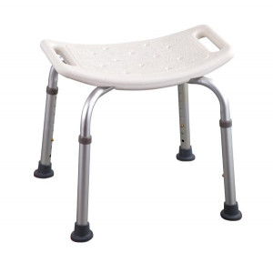 https://www.techni-contact.site/ressources/images/produits/merchandising/siege-de-douche-avec-pieds-extensibles-49179114-1.jpg - ABS et Aluminium - Finition : Blanc - Dimensions : (H x L x P) 524 x 510 x 310 mm