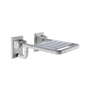 https://www.techni-contact.site/ressources/images/produits/merchandising/siege-de-douche-murale-rabattable-26416915-1.jpg - Acier inoxydable recouvert de nylon blanc - Capacité maxi : 150 kg - Fixation murale 