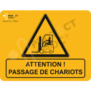 Signalisation de charriot - Installation principalement sur les portillons