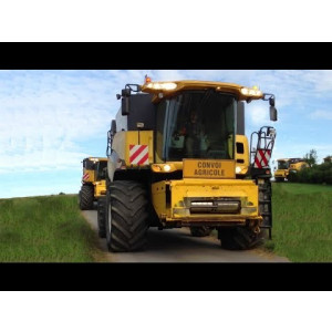 Signalisation de convois agricoles - Texte : 1 - 2 lignes