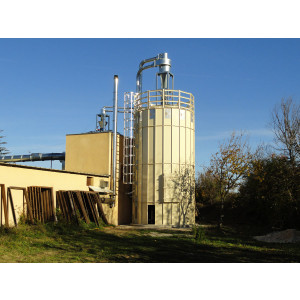 Silo de stockage pour bois - Pour copeaux de bois ou plastique - sur mesure