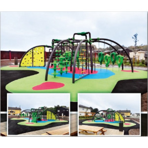 Sol coulé amortissant pour aires de jeux - Epaisseurs (mm) : 20, 30, 45, 65, 100, 120