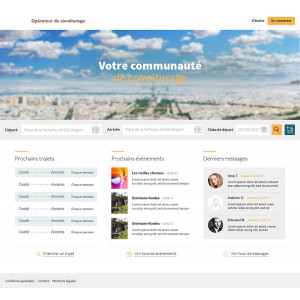 Solution web de covoiturage - En langage HTML 5