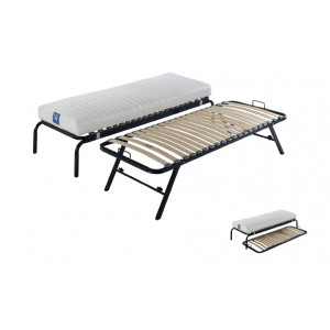 Sommier gigogne lattes - Dimensions lit supérieur et inférieur : 80 ou 90 x 190 cm