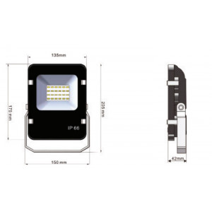 Spot LED 12W - Type matériel : Aluminium