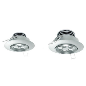 Spot LED rond pour intérieur - 3 ou 5 LEDs - Puissance : 6 ou 9 W