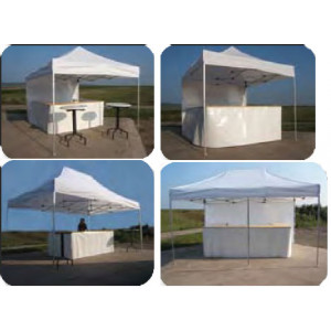 Stand modulaire exposition - Dimensions tentes : 3 x 3 - 4,50 x 3 - 6 x 3 - 6 x 4 m