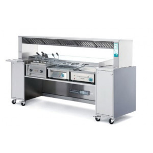 Station de cuisson mobile - Avec pont aspirant