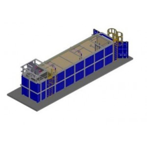 Station en conteneur pour traitement des eaux usées - Unité de traitement en conteneur 