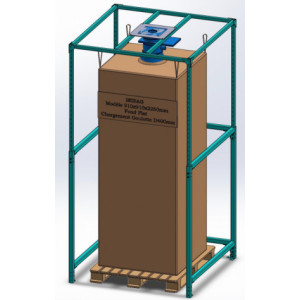 Station remplissage big bag - Dim : Largeur 1400 x Profondeur 1400 x Hauteur 2750 mm