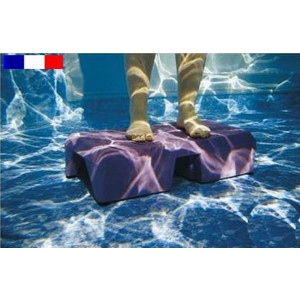 Step aquatique - Dimensions (L x l x H) : 67 x 35 x 17 cm