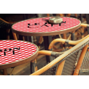 Sticker personnalisable pour table restaurant - Autocollants adhésifs pour marquage de tables restaurant 