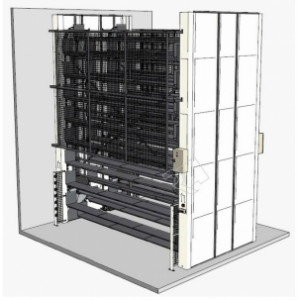 Stockage rotatif vertical sur mesure - Projet sur mesure