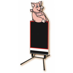 Stop trottoir pour boucherie cochon - Vendu à l'unité - Dimensions (cm)  : L 150 x l 60