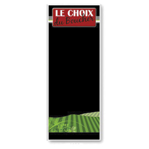 Stop trottoir pour boucheries - Dimensions :  60 x 150 cm