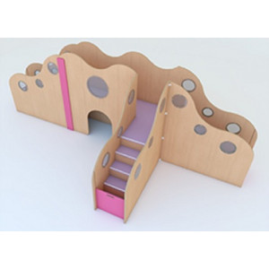 Structure de motricité crèche - L4978 mm x H1700 mm x P2040 mm